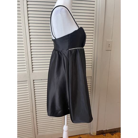 VTG Jessica McClintock Gunne Sax 90s Rhinestone Babydoll Bubble Hem Dress 5 - Picture 2 of 8